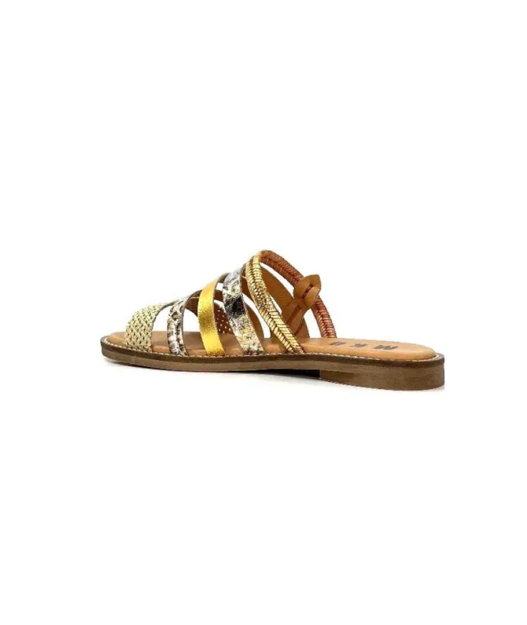 MKD Altesse 1 Cuir Multi Or*Femme Mules