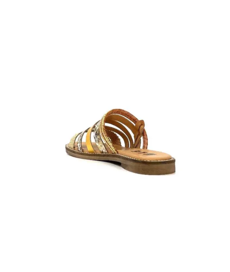 MKD Altesse 1 Cuir Multi Or*Femme Mules