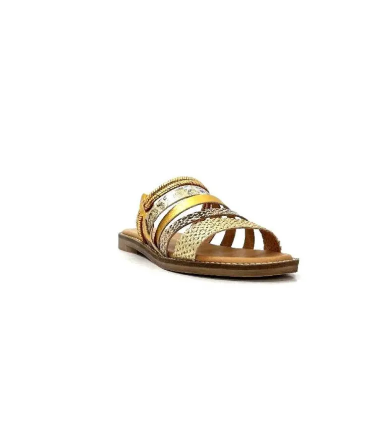 MKD Altesse 1 Cuir Multi Or*Femme Mules