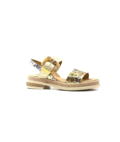 MKD Delice 1 Cuir Dore Leo*Femme Plateformes