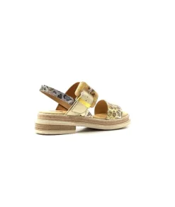 MKD Delice 1 Cuir Dore Leo*Femme Plateformes