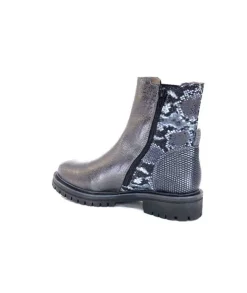 MKD Gilda Cuir Metal Gris*Femme Bottines