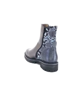 MKD Gilda Cuir Metal Gris*Femme Bottines