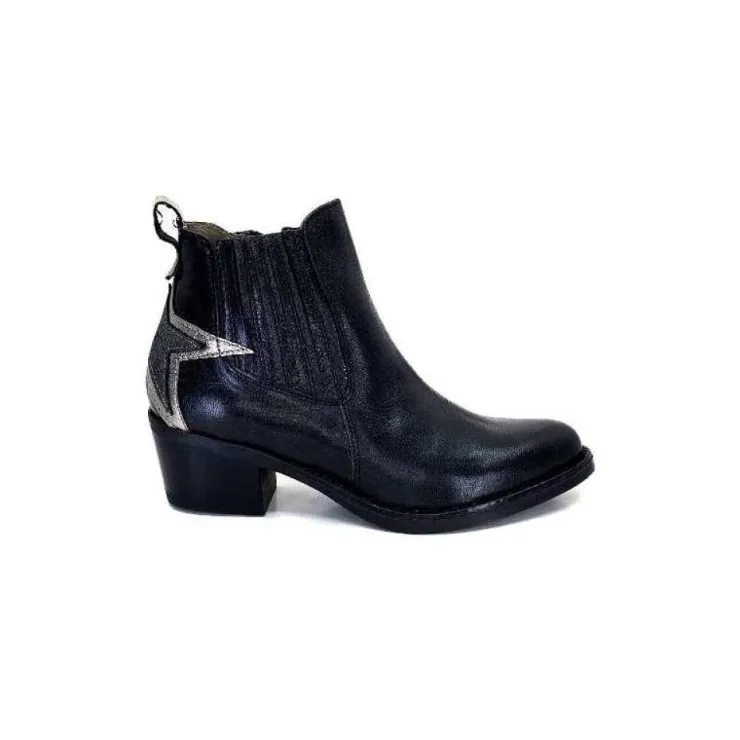 MKD Ivano Cuir Noir*Femme Santiags