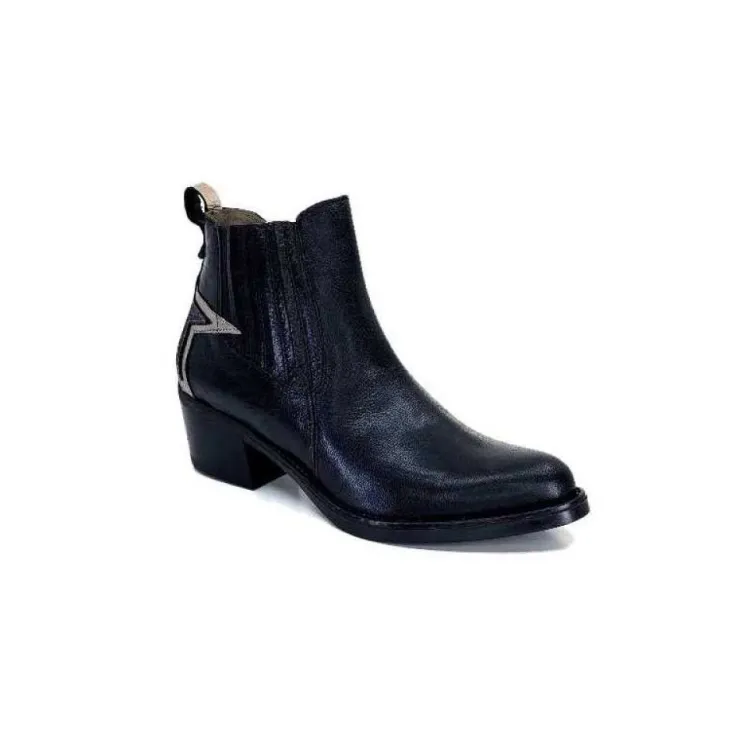 MKD Ivano Cuir Noir*Femme Santiags