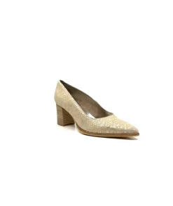Myma 6627/01 Cuir Beige & Or*Femme Escarpins