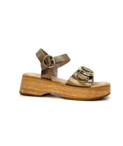 Myma 6596 Cuir Bronze*Femme Plateformes