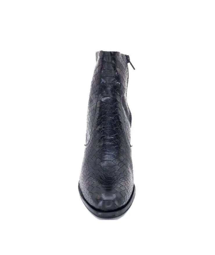 Myma 5805 Cuir Coco Noir*Femme Bottines