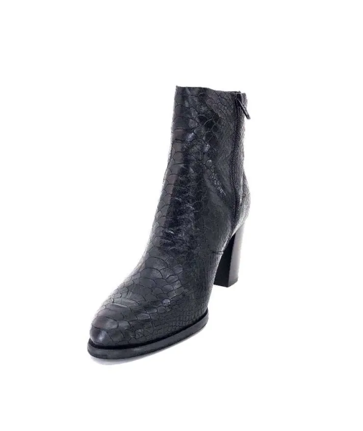 Myma 5805 Cuir Coco Noir*Femme Bottines