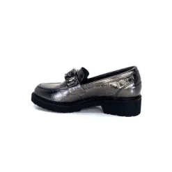 Myma 7023 Cuir Metal Anthracite*Femme Mocassins
