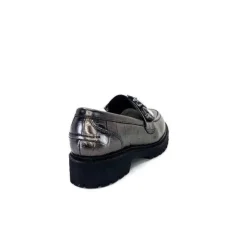 Myma 7023 Cuir Metal Anthracite*Femme Mocassins