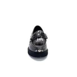 Myma 7023 Cuir Metal Anthracite*Femme Mocassins