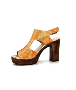 Myma 6580/01 Cuir Metal Orange*Femme Sandales