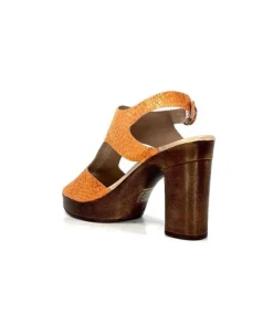 Myma 6580/01 Cuir Metal Orange*Femme Sandales