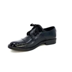 Myma 7008/01 Cuir Noir Vernis Noir*Femme Lacets