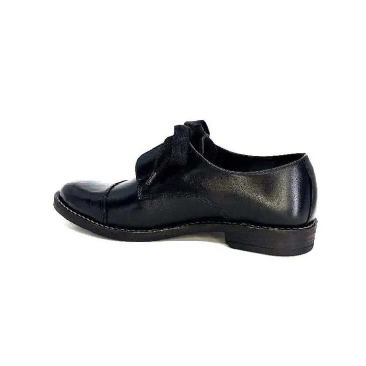 Myma 7008/01 Cuir Noir Vernis Noir*Femme Lacets