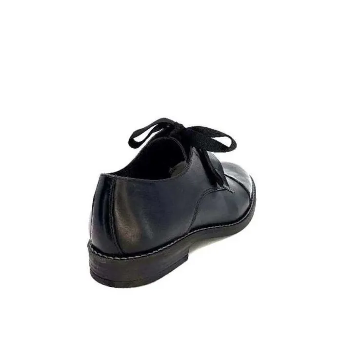 Myma 7008/01 Cuir Noir Vernis Noir*Femme Lacets