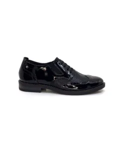 Myma 6009 Cuir Vernis Noir*Femme Mocassins