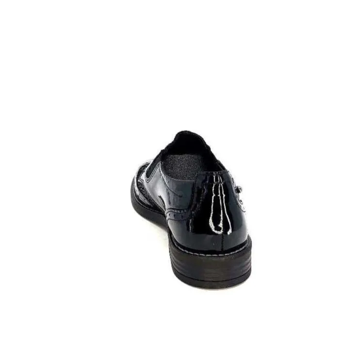 Myma 7009/00 Cuir Vernis Noir*Femme Lacets