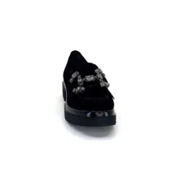 Myma 6768 Daim Noir*Femme Mocassins