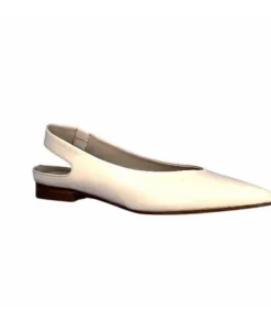 napoleoni 1585 Nappa Cuir Creme Avorio*Femme Ballerines