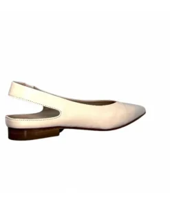 napoleoni 1585 Nappa Cuir Creme Avorio*Femme Ballerines