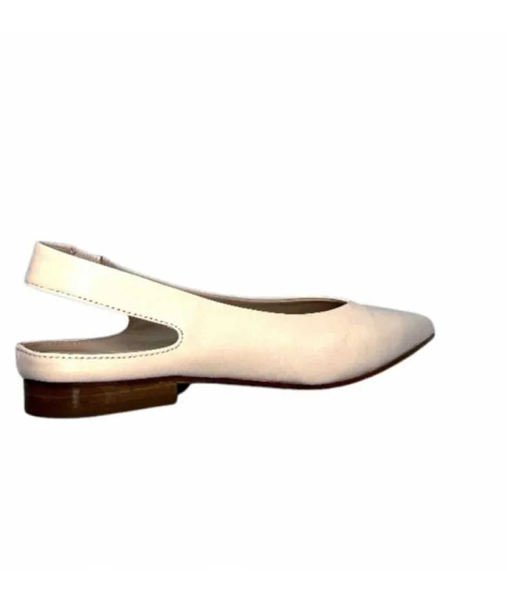 napoleoni 1585 Nappa Cuir Creme Avorio*Femme Ballerines