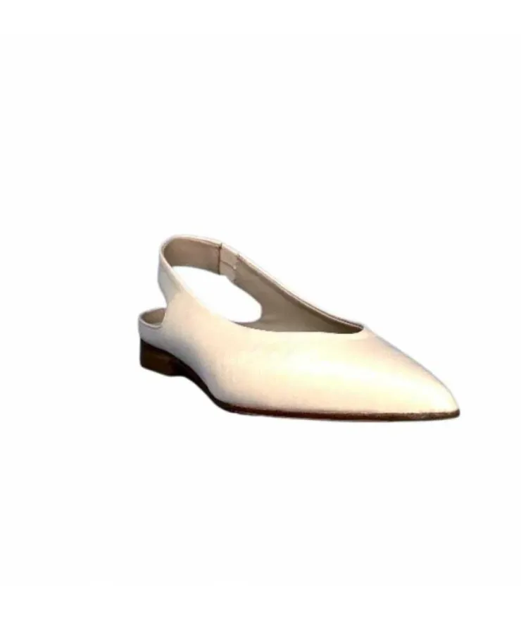 napoleoni 1585 Nappa Cuir Creme Avorio*Femme Ballerines