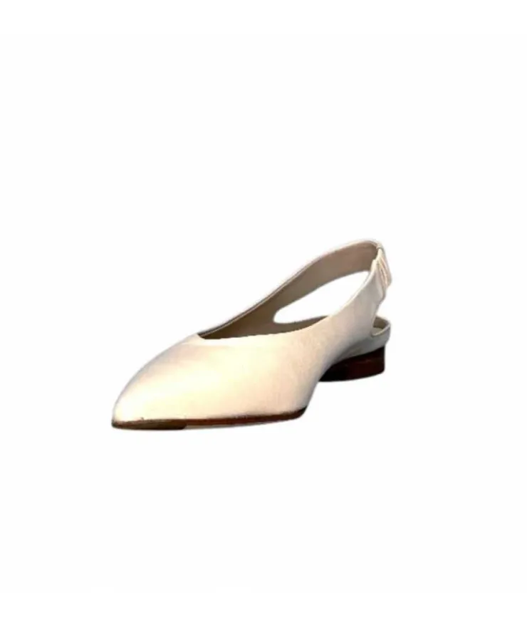 napoleoni 1585 Nappa Cuir Creme Avorio*Femme Ballerines