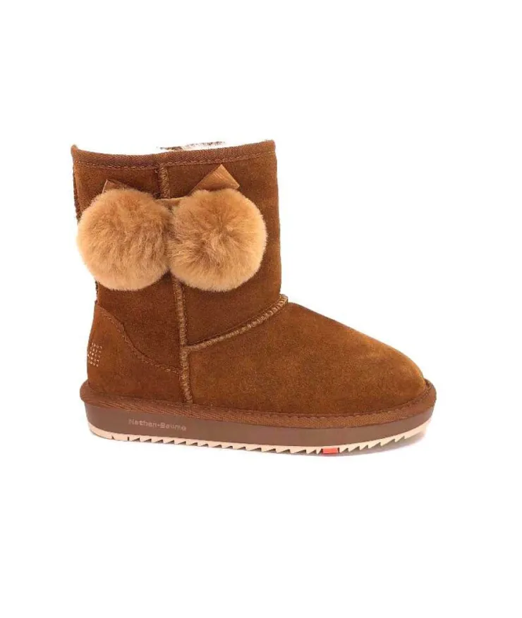 Nathan Baume N78- Daim Marron*Femme Bottines