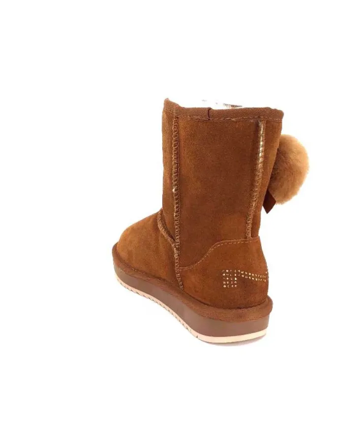 Nathan Baume N78- Daim Marron*Femme Bottines