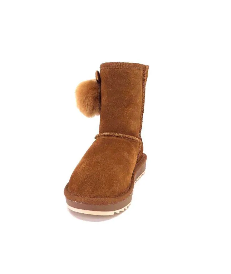Nathan Baume N78- Daim Marron*Femme Bottines