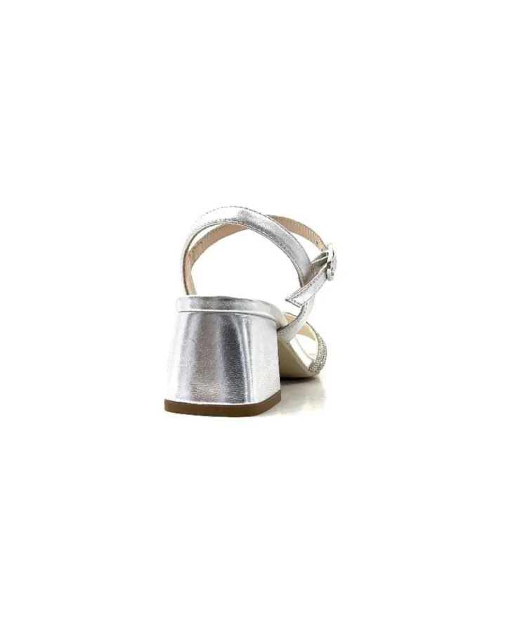 Nero Giardini Nero Gardini 307320 De Cuir Strass Argent*Femme Sandales