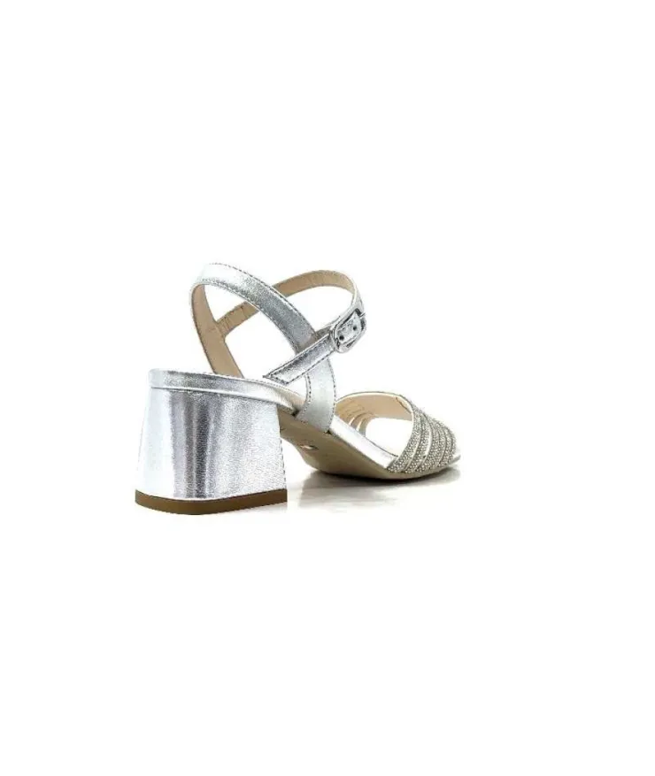 Nero Giardini Nero Gardini 307320 De Cuir Strass Argent*Femme Sandales