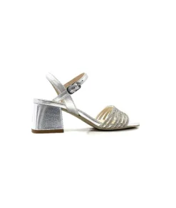 Nero Giardini Nero Gardini 307320 De Cuir Strass Argent*Femme Sandales