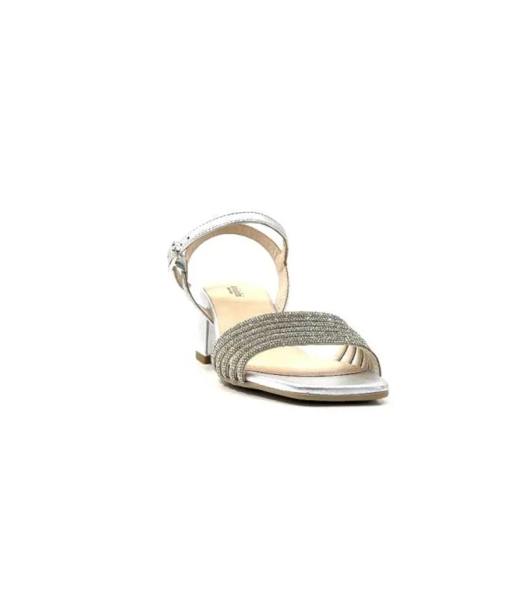 Nero Giardini Nero Gardini 307320 De Cuir Strass Argent*Femme Sandales