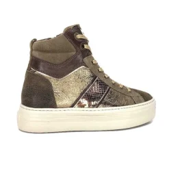 Nero Giardini 17004 Cuir Kaki Militaire*Femme Baskets