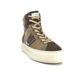 Nero Giardini 17004 Cuir Kaki Militaire*Femme Baskets