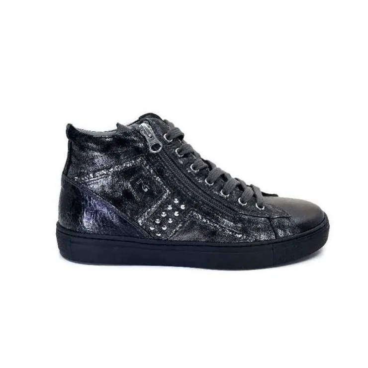 Nero Giardini 205363 D 101 Cuir Metal Gris*Femme Baskets