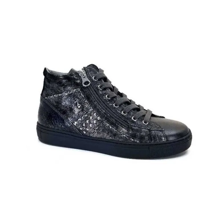 Nero Giardini 205363 D 101 Cuir Metal Gris*Femme Baskets