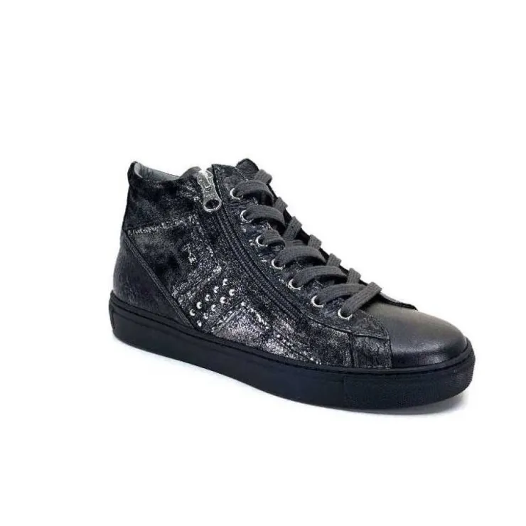 Nero Giardini 205363 D 101 Cuir Metal Gris*Femme Baskets