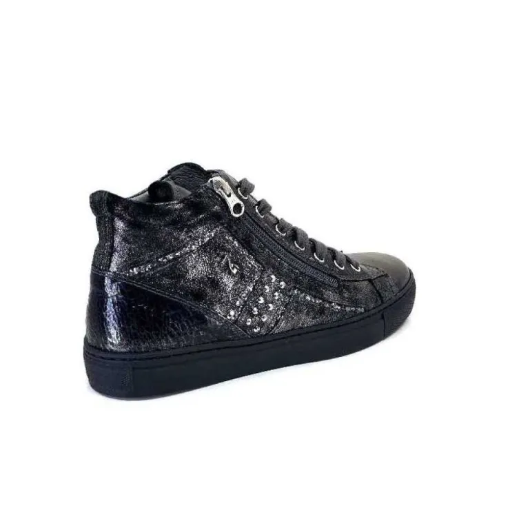Nero Giardini 205363 D 101 Cuir Metal Gris*Femme Baskets