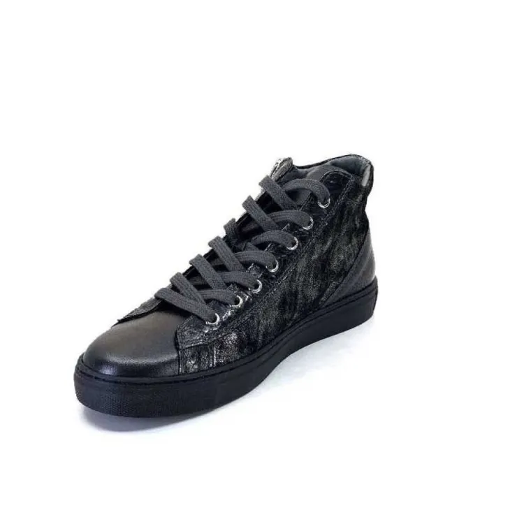 Nero Giardini 205363 D 101 Cuir Metal Gris*Femme Baskets