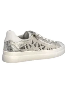 Nero Giardini 306512 D707 Cuir Blanc Argent*Femme Baskets