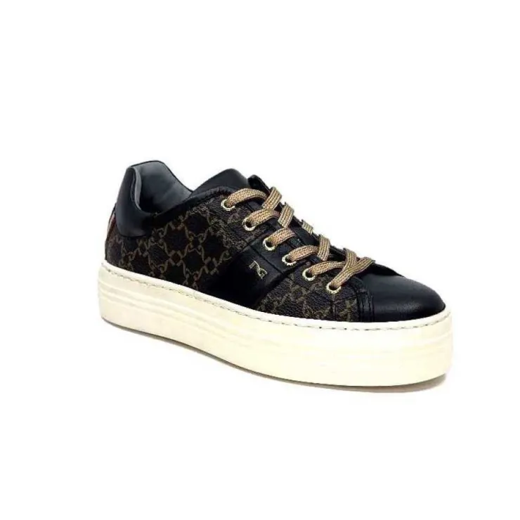 Nero Giardini 1308421 D100 Cuir Noir Imprime*Femme Baskets