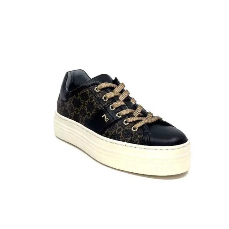 Nero Giardini 1308421 D100 Cuir Noir Imprime*Femme Baskets