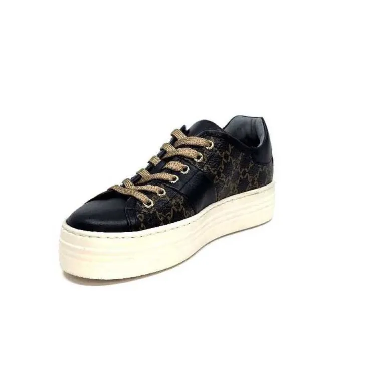 Nero Giardini 1308421 D100 Cuir Noir Imprime*Femme Baskets