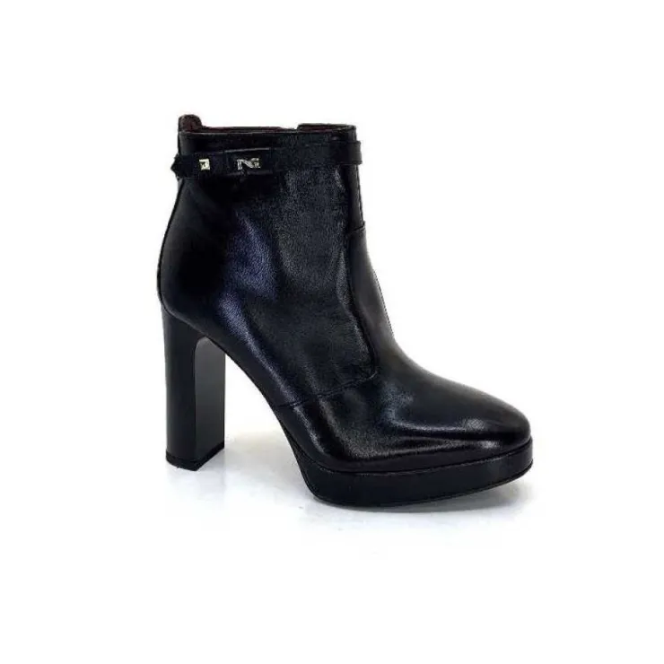 Nero Giardini 1308722 De 100 Cuir Noir*Femme Bottines
