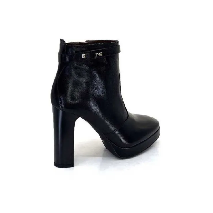 Nero Giardini 1308722 De 100 Cuir Noir*Femme Bottines