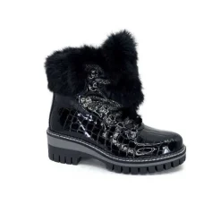 new italia 1915450 Cuir Vernis Coco Noir*Femme Bottines